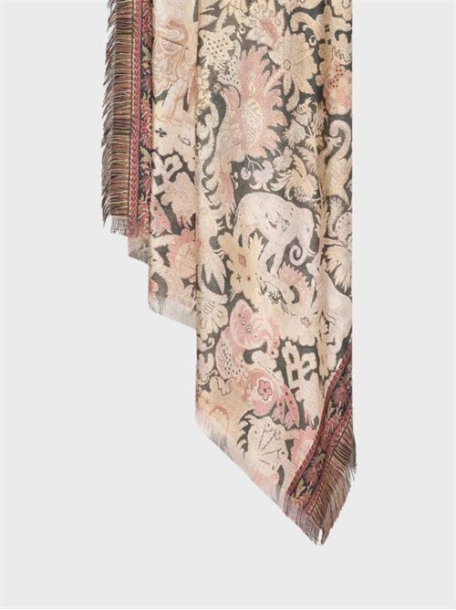 Pure silk shawl with exotic motif PIERRE-LOUIS MASCIA | 135X195S4518731